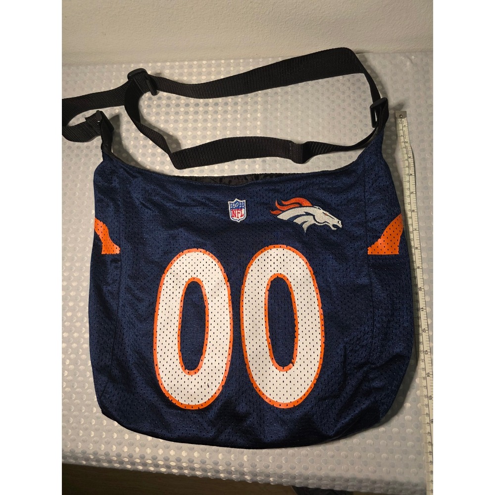 Denver Broncos NFL Jersey Messenger Bag Navy Blue ProFanity Littlearth Crossbody